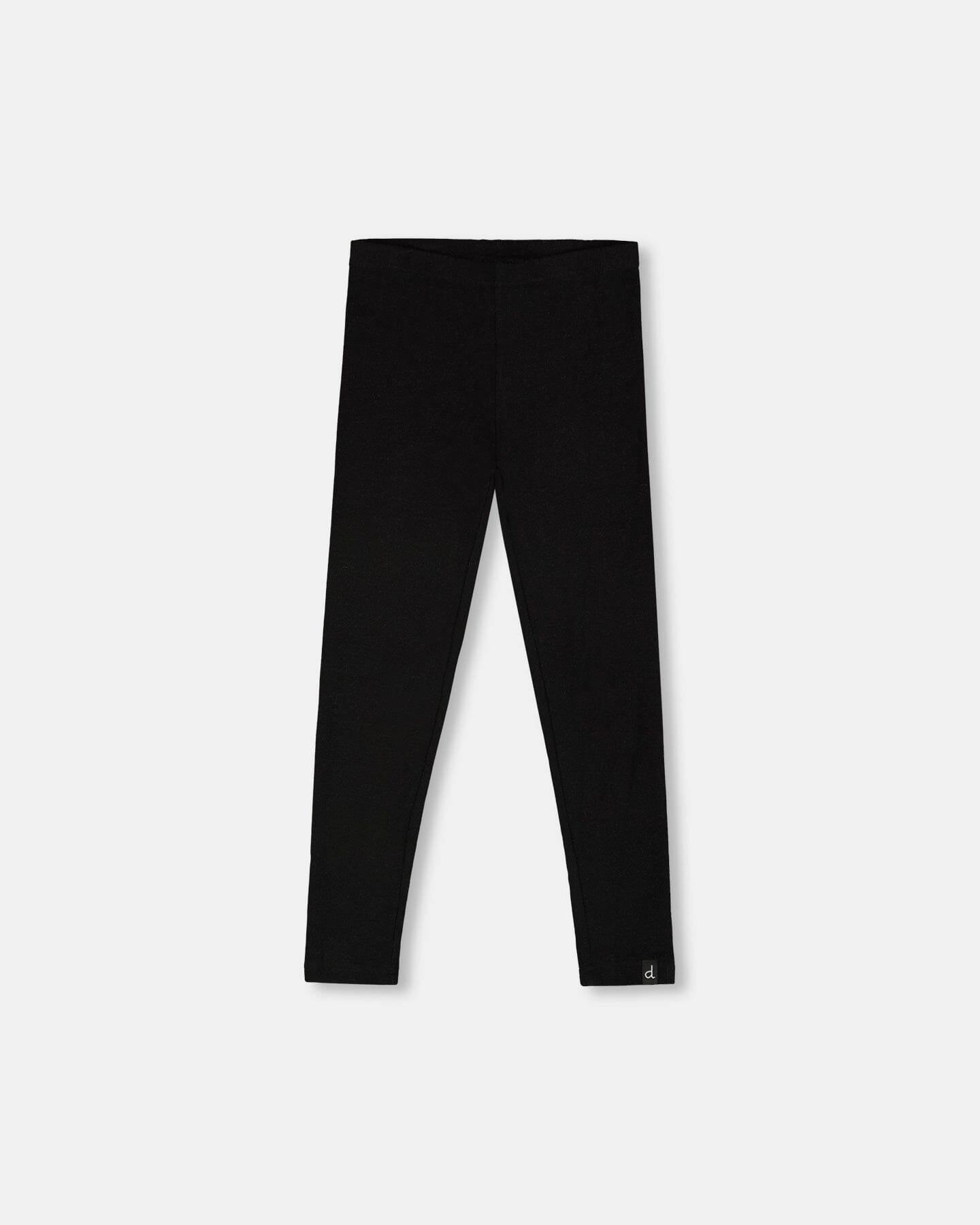 Super Soft Ribbed Leggings Black Low Bulk Material Versatile Waist