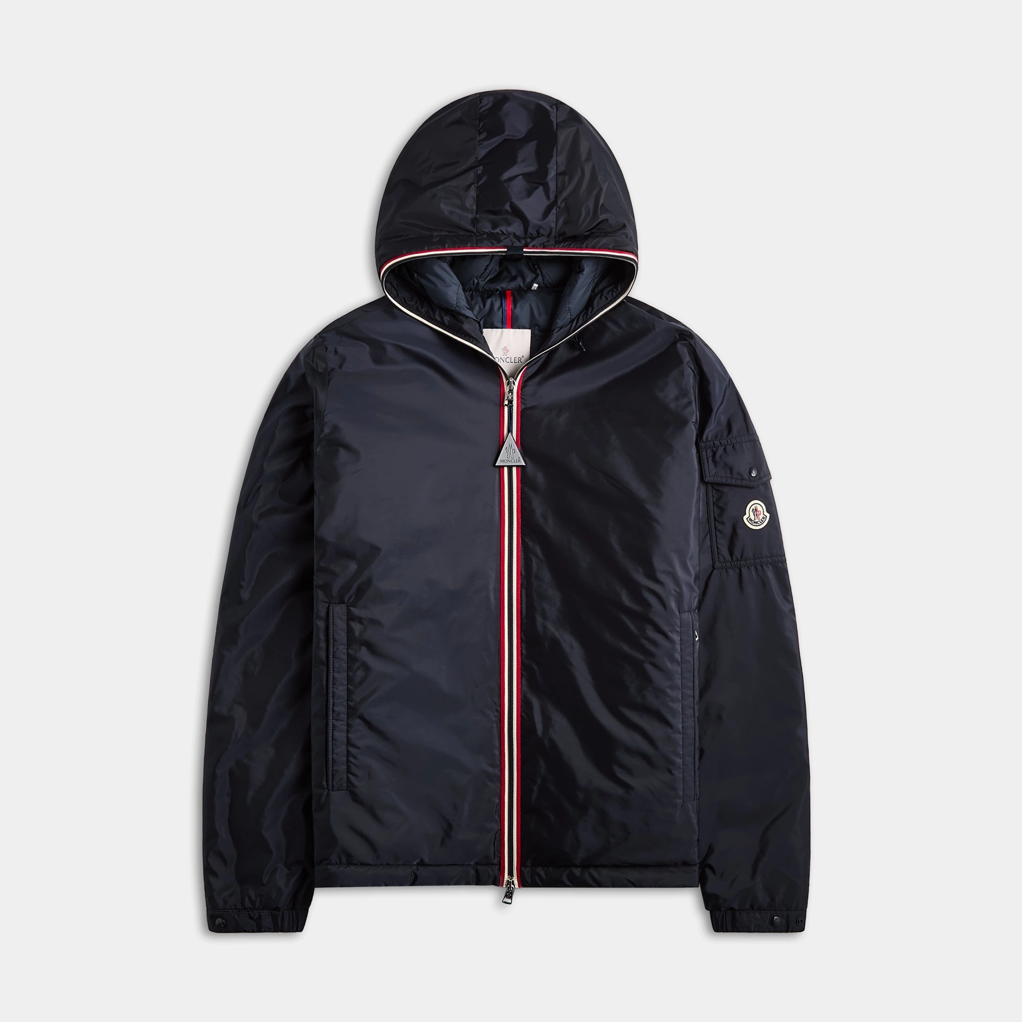 Moncler Evettes Jacket - Navy Fade Resistant Exterior AdjustableDrawstring