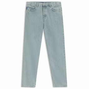 Baggy-fit jeans in bright-blue rigid denim Bartack Stitching Teen Outfit Eco Friendly Travel Outfit