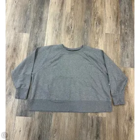 Comfortable clothing Athletic Sweatshirt Crewneck By Nike Apparel In Grey, Size: 3x