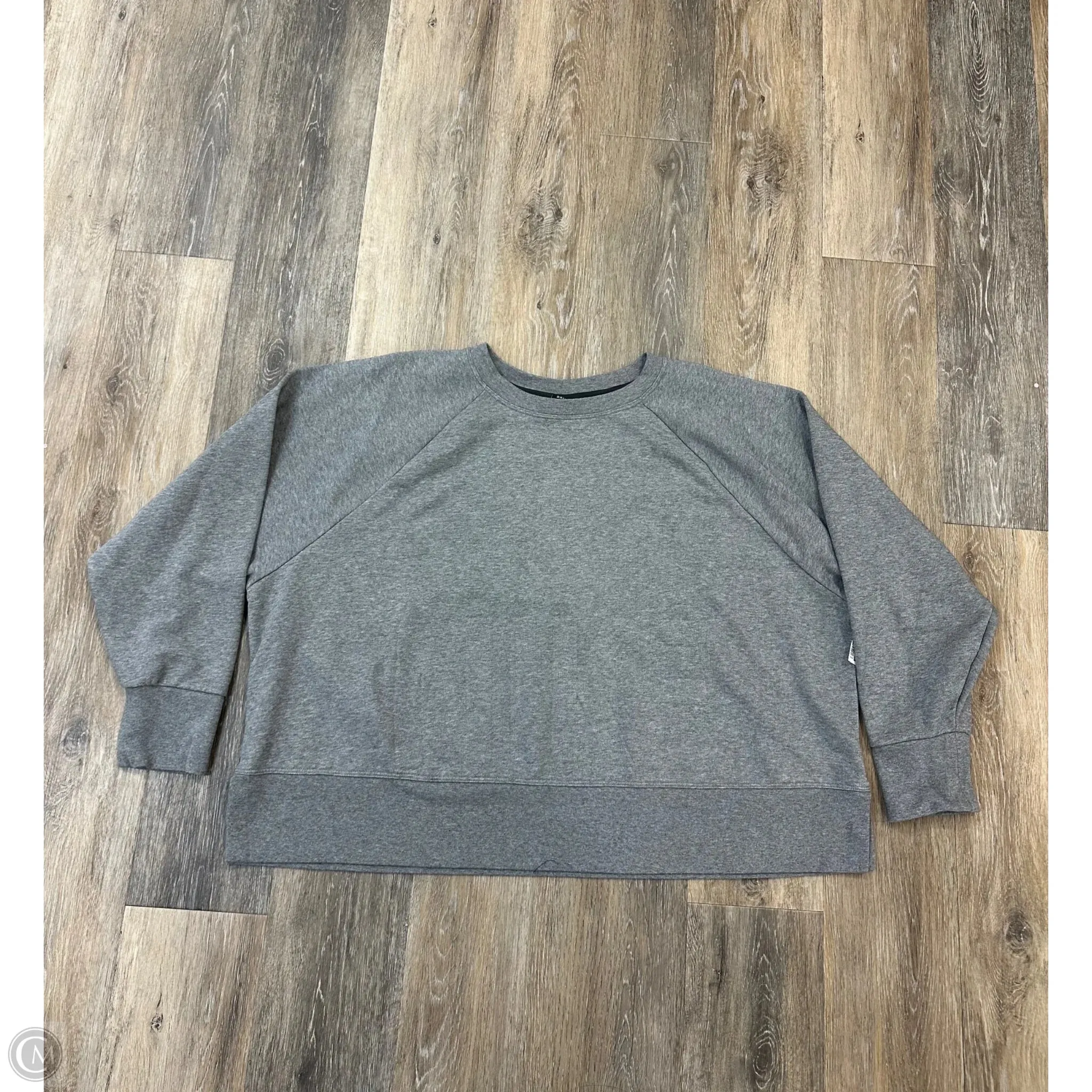 Comfortable clothing Athletic Sweatshirt Crewneck By Nike Apparel In Grey, Size: 3x
