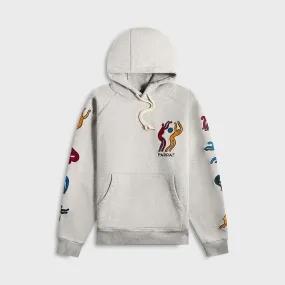 Medicine Quick Drying by Parra La Chambre Nuit Hooded Sweatshirt - Heather Grey
