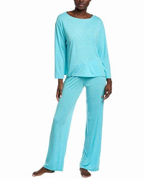 Oversized Comfort Minimalist Design N Natori 2pc Shirt & Pant Set