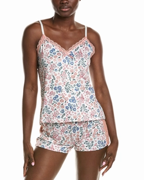 Breathable fabric Nanette Lepore 2pc Pajama Shirt & Short Set