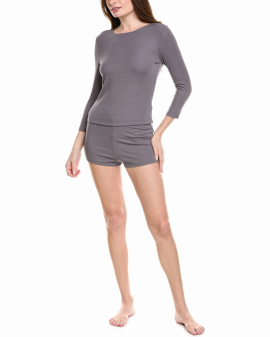 Natori 2pc Rib Essential Pajama Set Versatile Layering