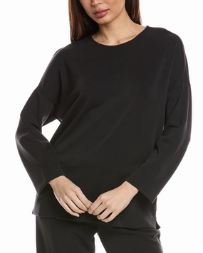 Layered Neckline Midweight Knit Natori Anywhere Wedge Top