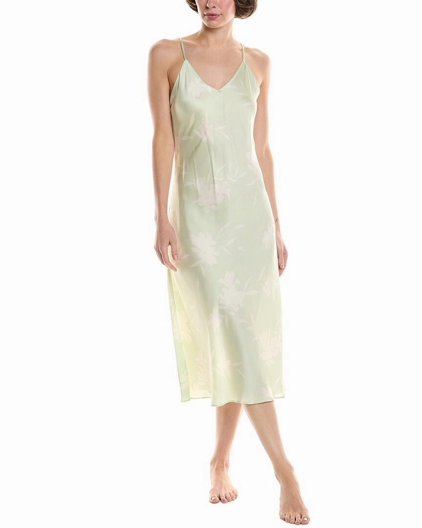 NATORI EDIT Lily Printed Satin Icon Gown Moisture wicking