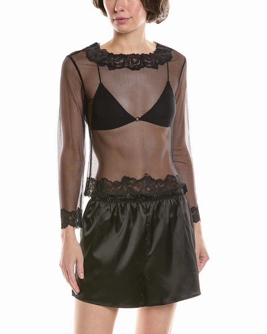 Natori Mesh Top Relaxed Fit Design