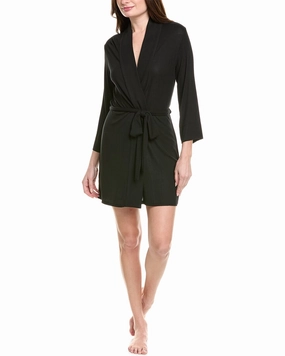 Wide Ribbed Hem Natori Rib Essential Robe