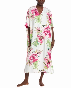 Wrinkle Resistant Finish Flexible Stretch Fabric Natori Sonomi Caftan
