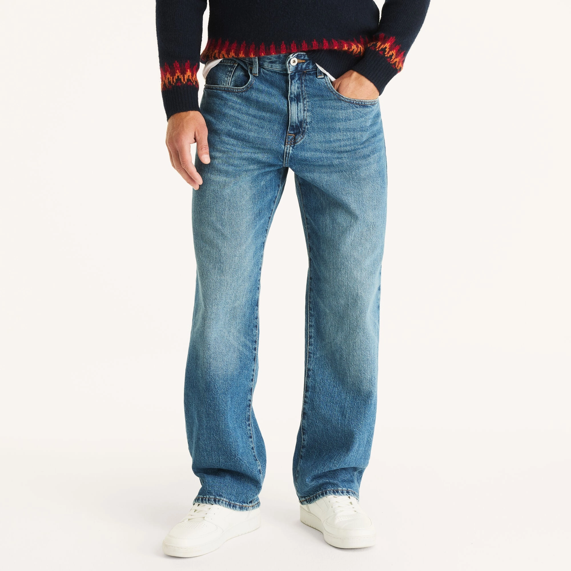 Nautica Mens Original Loose Stretch Denim Seamless Waistband Finish Rainy Day Winter Warmth Autumn Days
