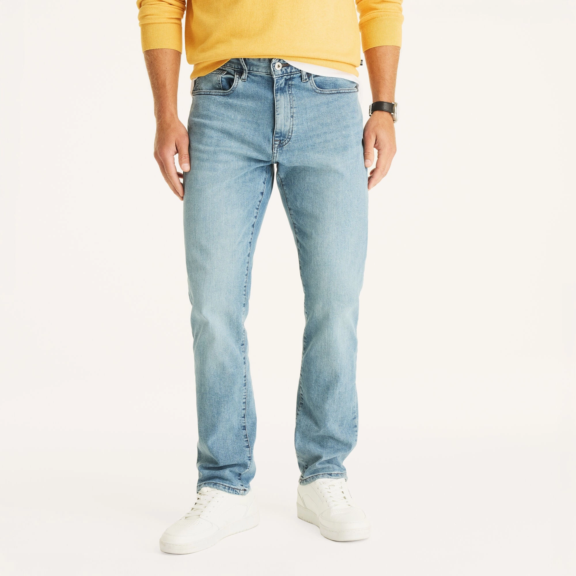 Nautica Mens Vintage Straight Stretch Denim Built For Life Traveler Gear Earthy