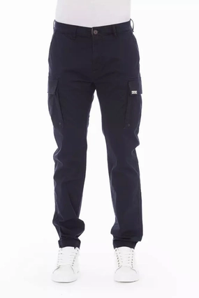 Layered Look Baldinini Trend Cotton Men Cargo Men's Trouser