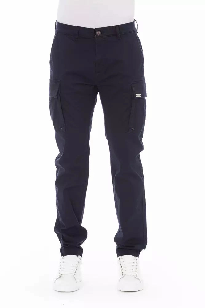 Layered Look Baldinini Trend Cotton Men Cargo Men's Trouser