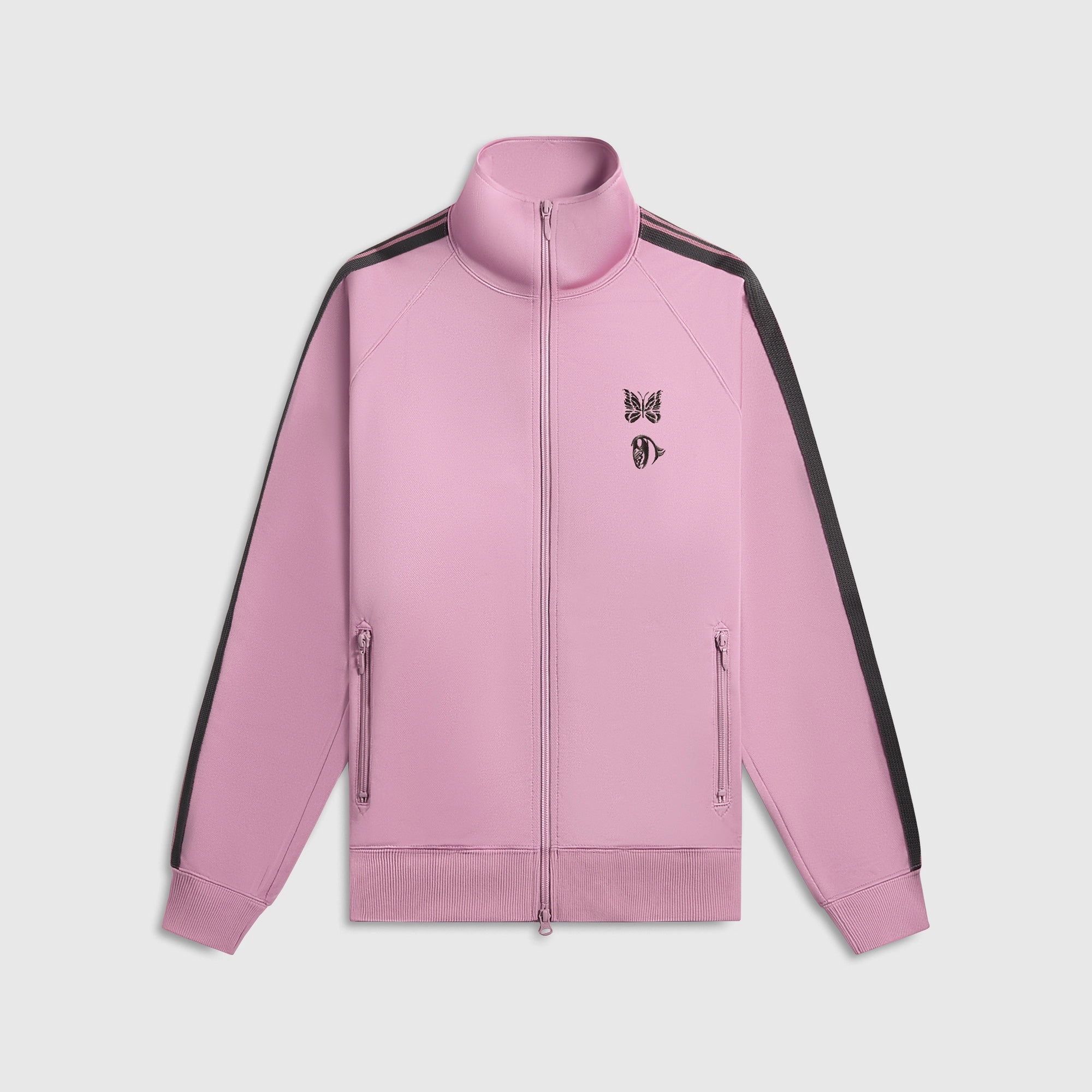 Needles x Kae Tanaka Poly Smooth Track Jacket - Pink WeatherproofZipper Modern Minimal
