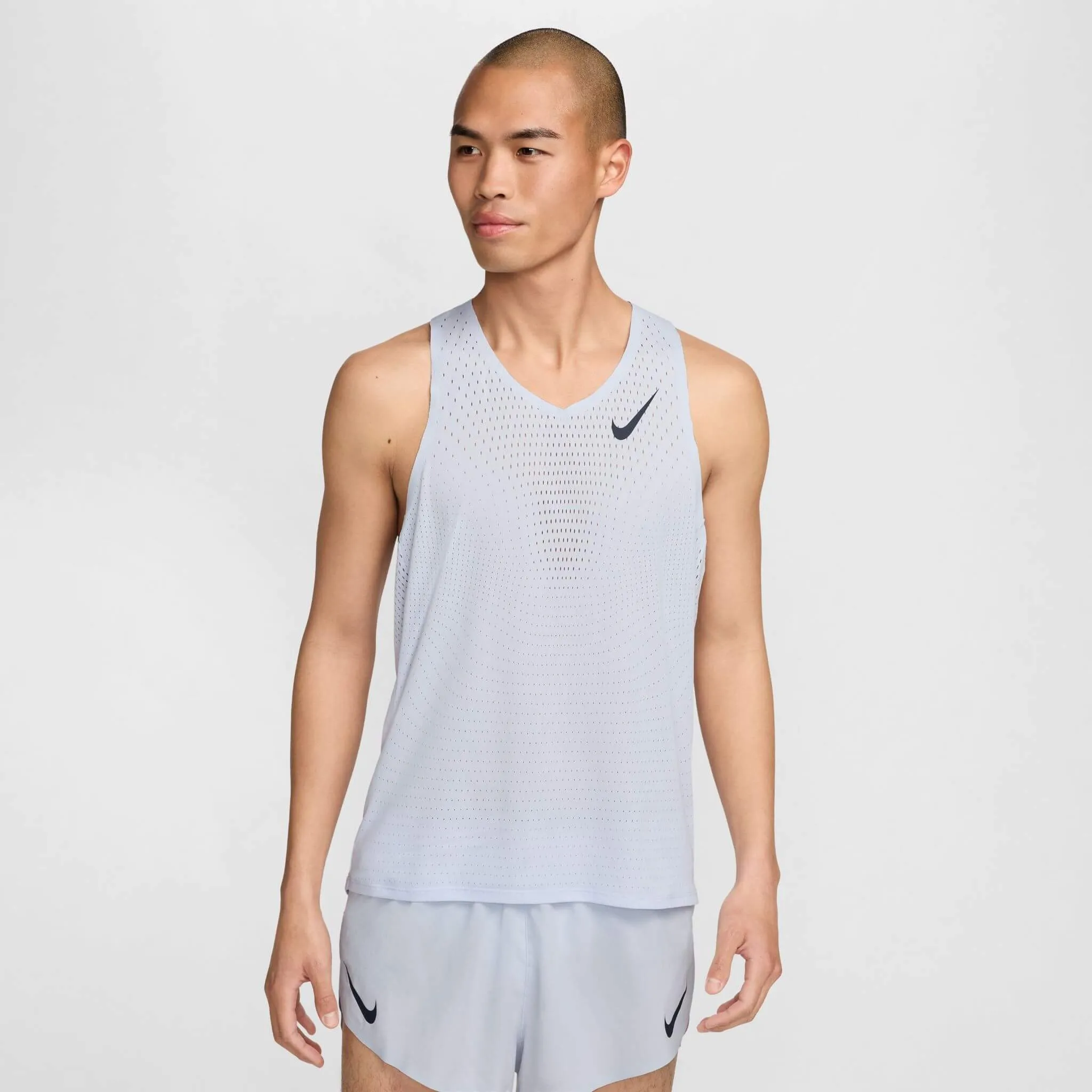 Nike | Men's AeroSwift Dri-FIT ADV Running Singlet - Football Grey Minimalist Style simple appearance