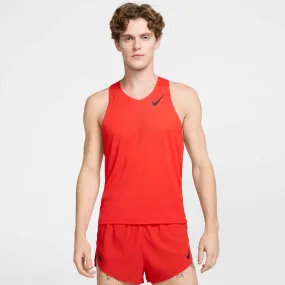 Nike | Men's AeroSwift Dri-FIT ADV Running Singlet - Light Crimson Artistic - appealing