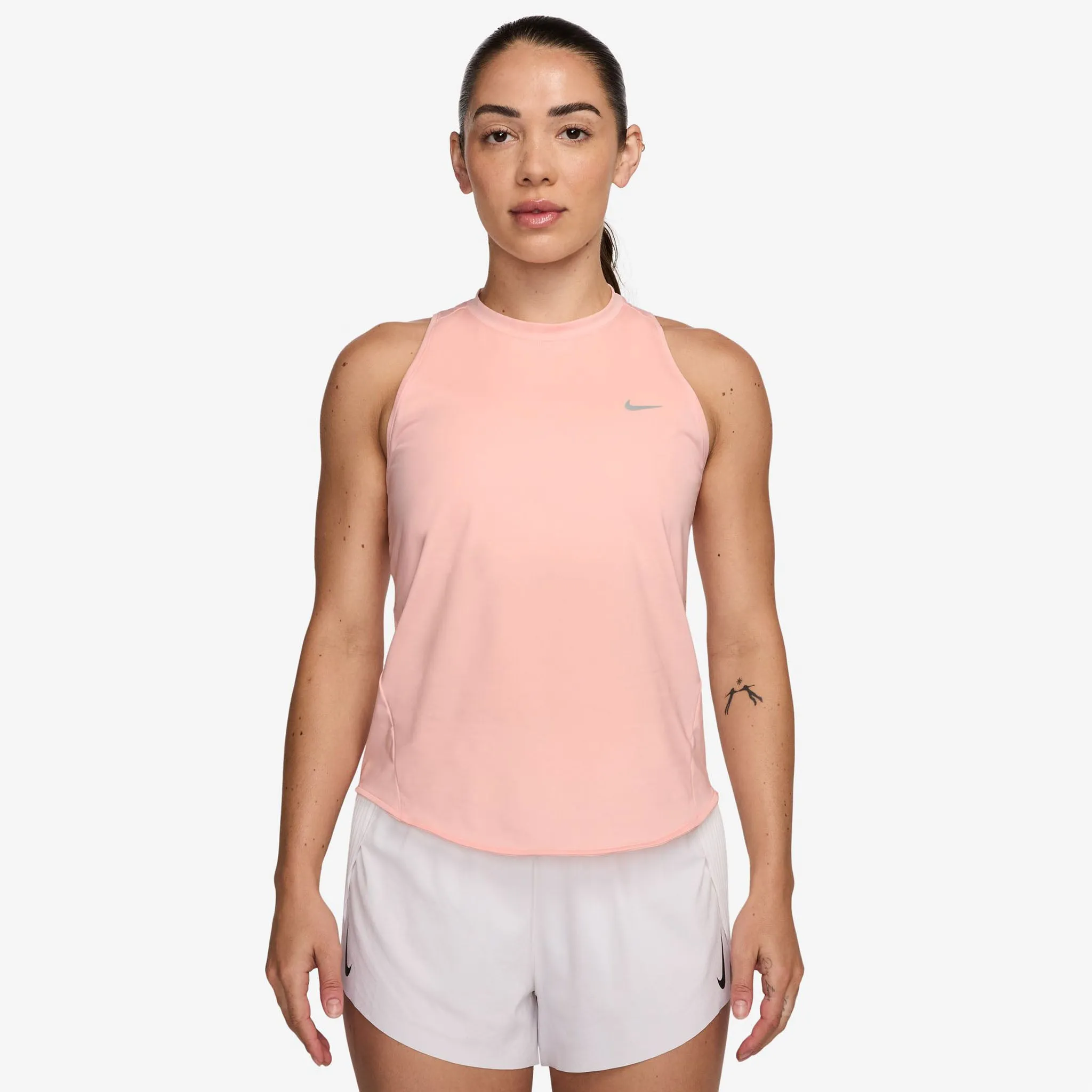 Nike | Women's Swift Dri-FIT Running Tank Top - Atmosphere mid range market users Anti Slip Grips