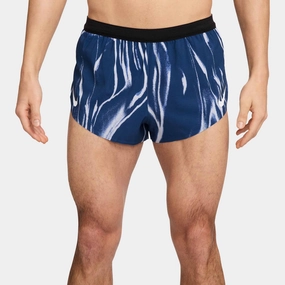 Nike | Men's AeroSwift Dri-FIT ADV 2" Running Shorts - Coastal Blue/White Linen