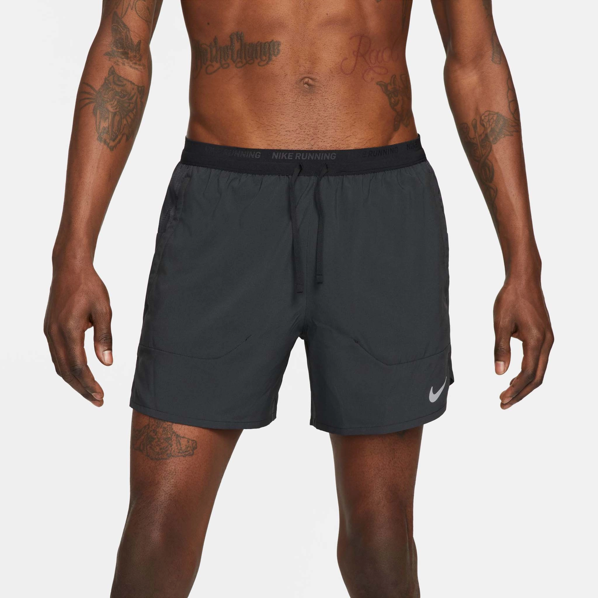 Nike | Men's Dri-FIT Stride 5" Brief-Lined Running Shorts - Black AntiPilling Finish