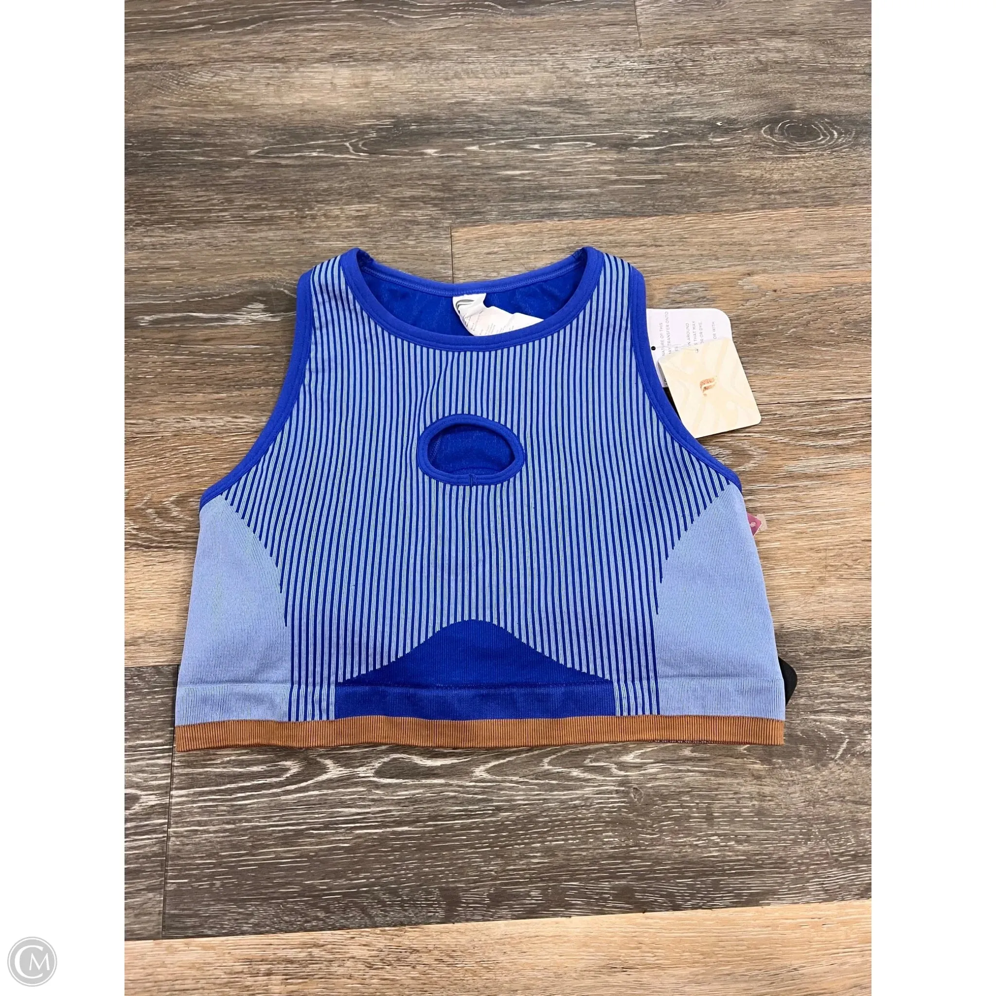 Athletic Bra By Fabletics In Blue, Size: Xl Sweat Absorbing Lining