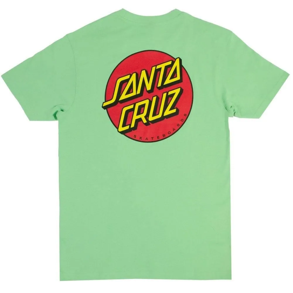 Weekend Comfort Wear discount offer Santa Cruz Classic Dot Chest T-Shirt - Apple Mint