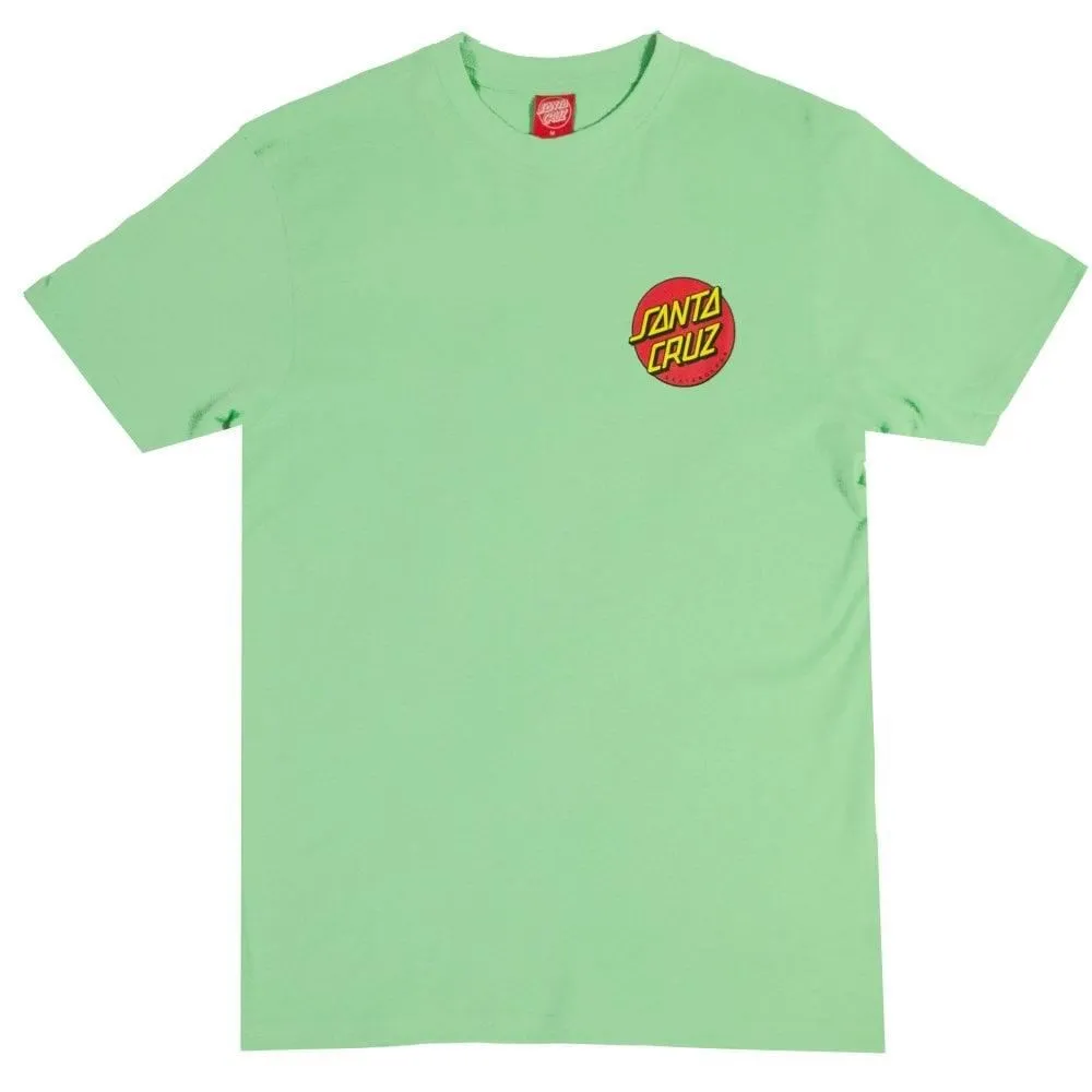 Santa Cruz Classic Dot Chest T-Shirt - Apple Mint polo neck