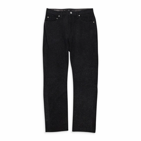 LEATHER RELAXED FIT PANT BLACK SKINNY JEANS Light Stretch Relaxed Style Neutral