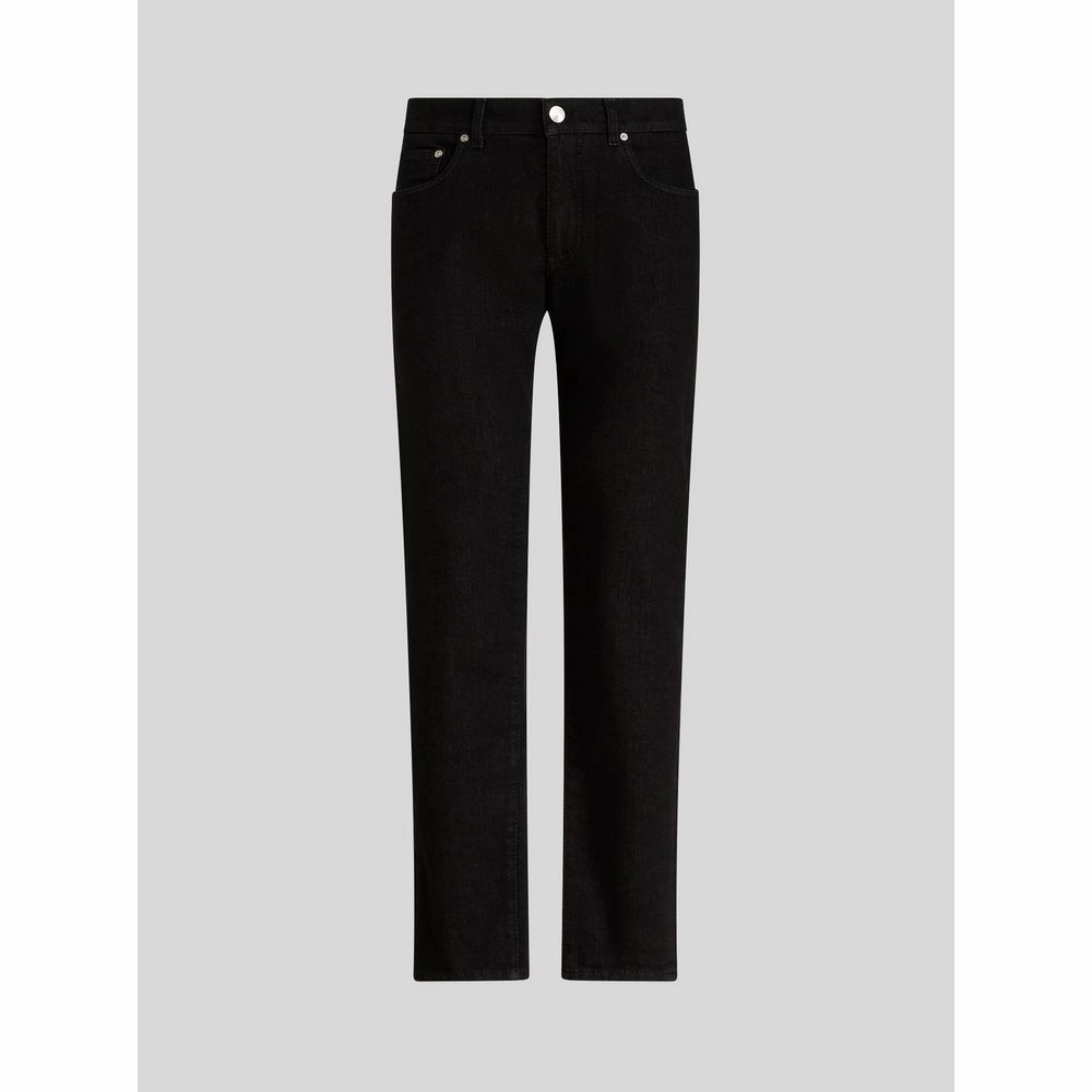 JACQUARD JEANS WITH ETRO LOGO AND PEGASO Fitted Design Neutral Daily Wear