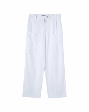 Truce Cargo Linen-Blend Pant Embroidered Detail CompressionSupport