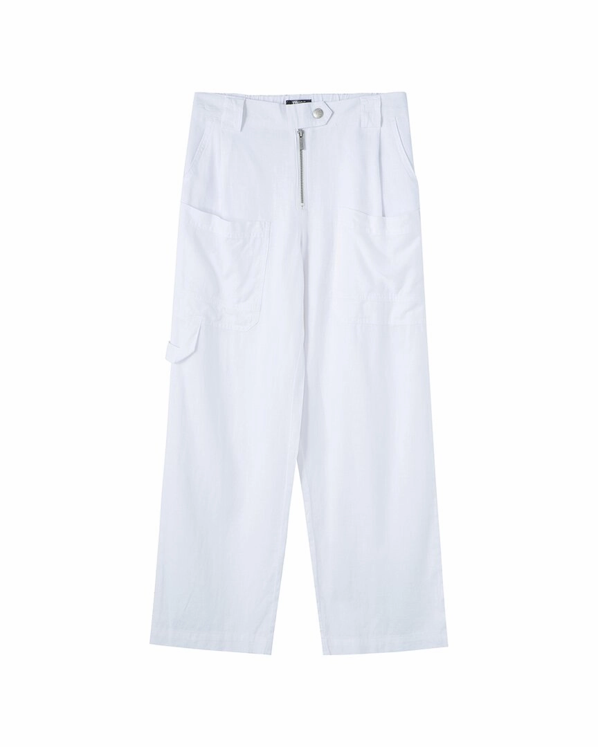 Compression Support Lining Flexible Knee Panels Truce Cargo Linen-Blend Pant