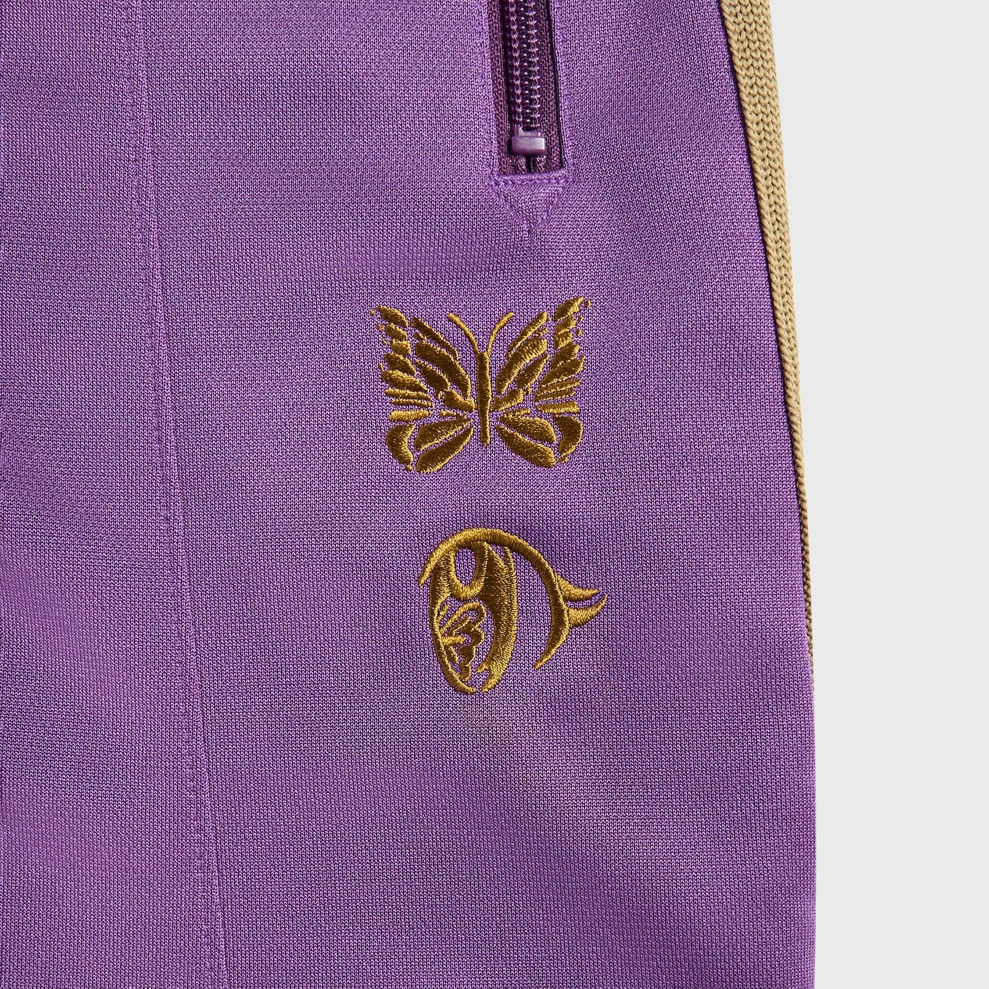 Side zipper Needles x Kae Tanaka Poly Smooth H.D. Track Pant - Purple