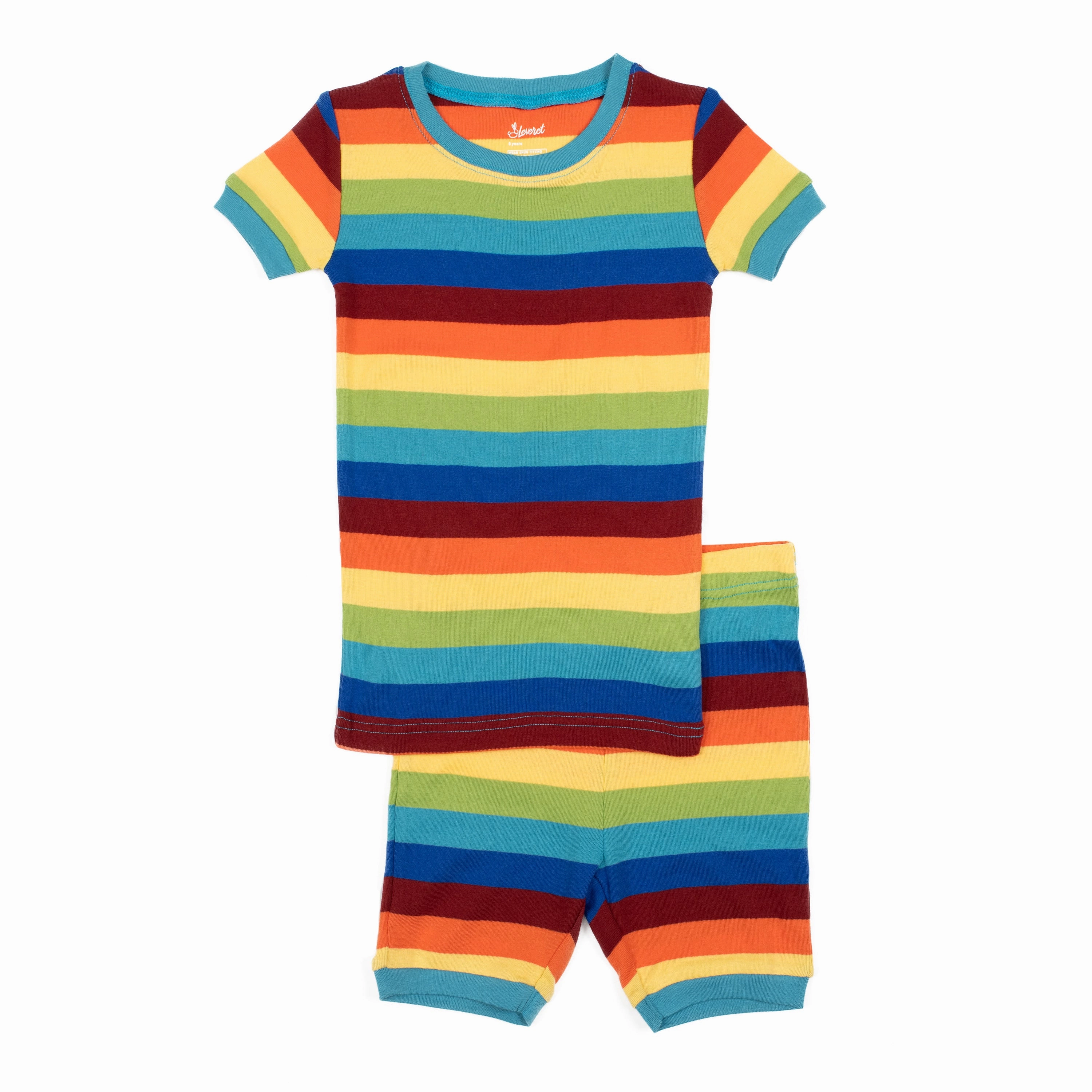 Kids Two Piece Cotton Short Pajamas Boys Striped ComfortFirst Design