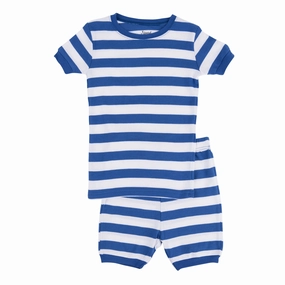 Kids Two Piece Cotton Short Pajamas Boys Striped ComfortFirst Design