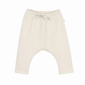 Unisex Kids' Saraoul Sweatpant In Beige Recycled Polyester Seamless construction