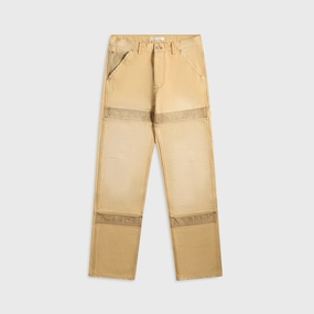 SoftCottonBlend Office Wear Wales Bonner Sierra Canvas Trouser - Sand / Brown