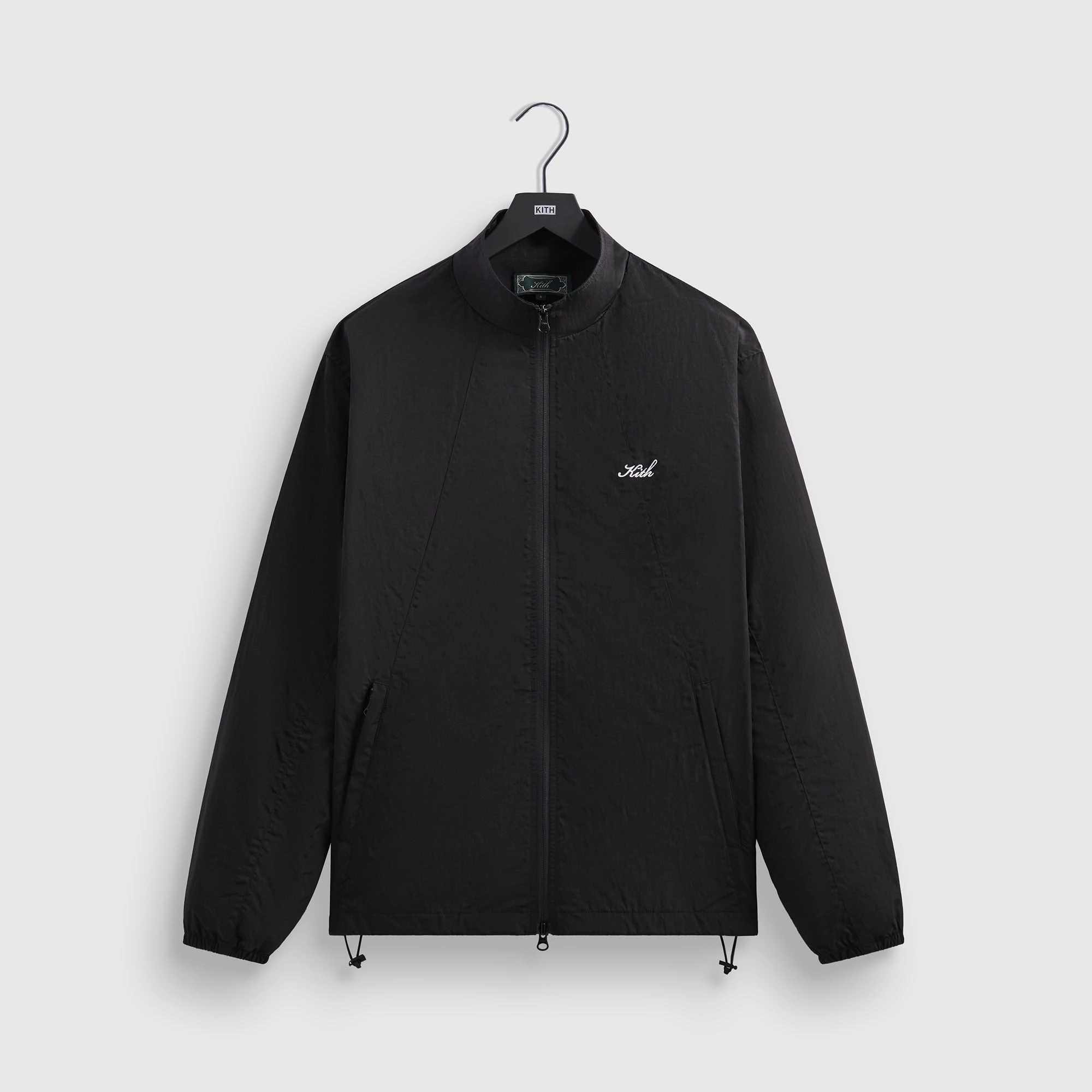 Kith Wrinkle Nylon Windsor Panelled Track Jacket - Black ReinforcedStressPoints Heat Reflective Layer