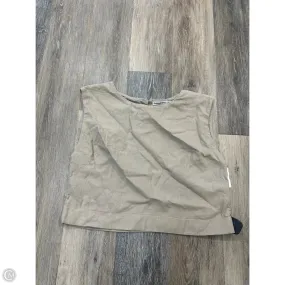 Tank Top By Abercrombie And Fitch In Tan, Size: M Non Restrictive Collar Elegant Cut