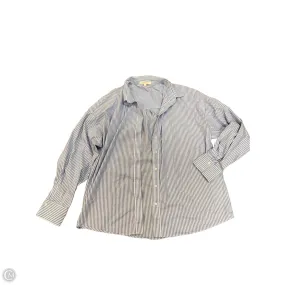 Anti Pill Finish Blouse Long Sleeve By Favorite Daughter In Striped Pattern, Size: L