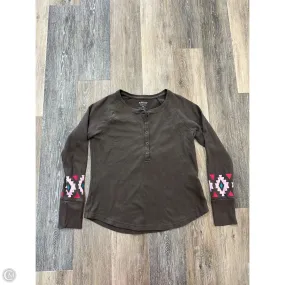 OdorResistant Top Long Sleeve By Ariat In Brown, Size: M