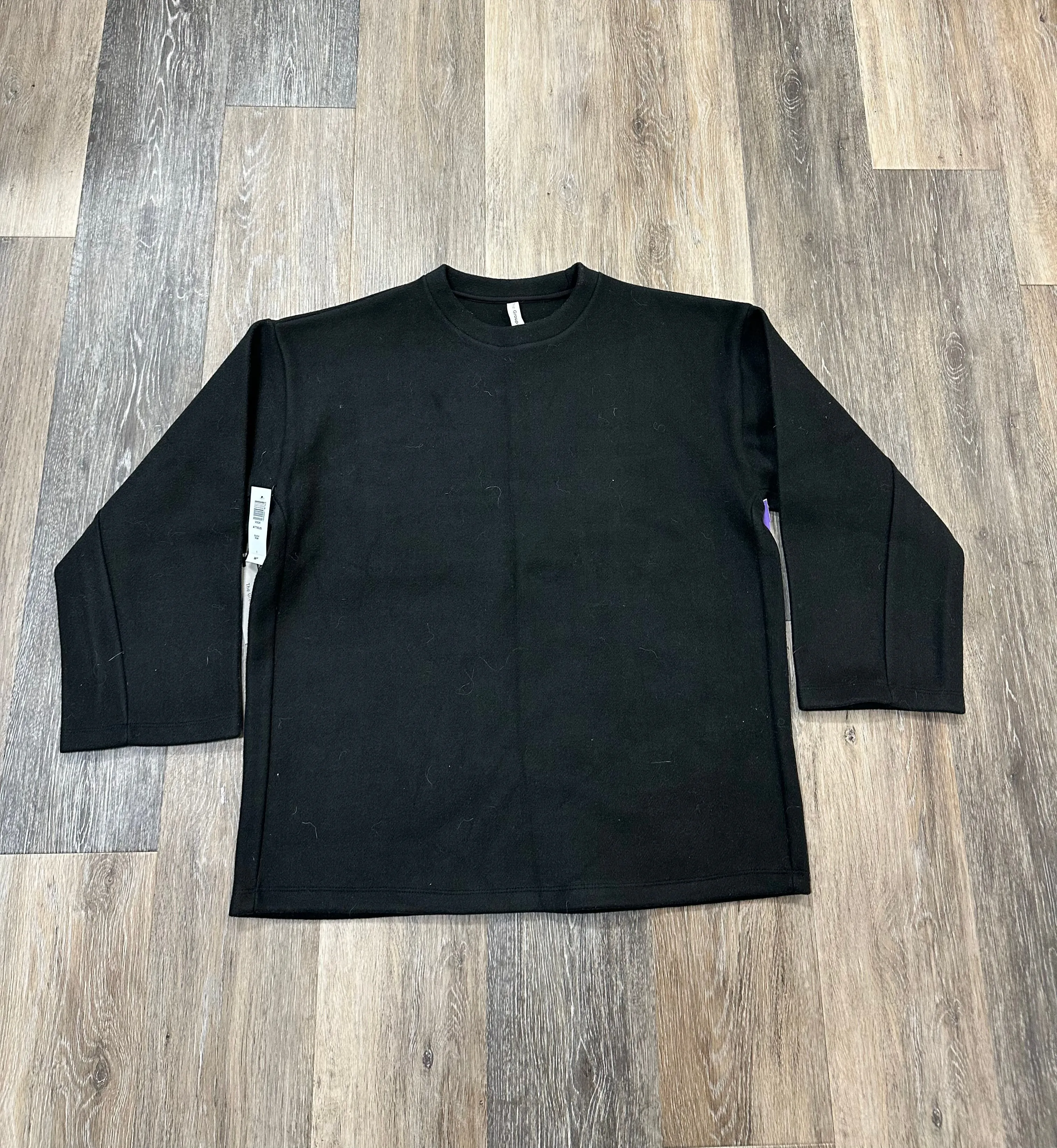Ribbed Collar Design Top Long Sleeve By The Group Babaton In Black, Size: M
