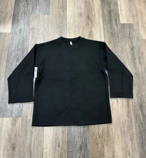 Ribbed Collar Design Top Long Sleeve By The Group Babaton In Black, Size: M