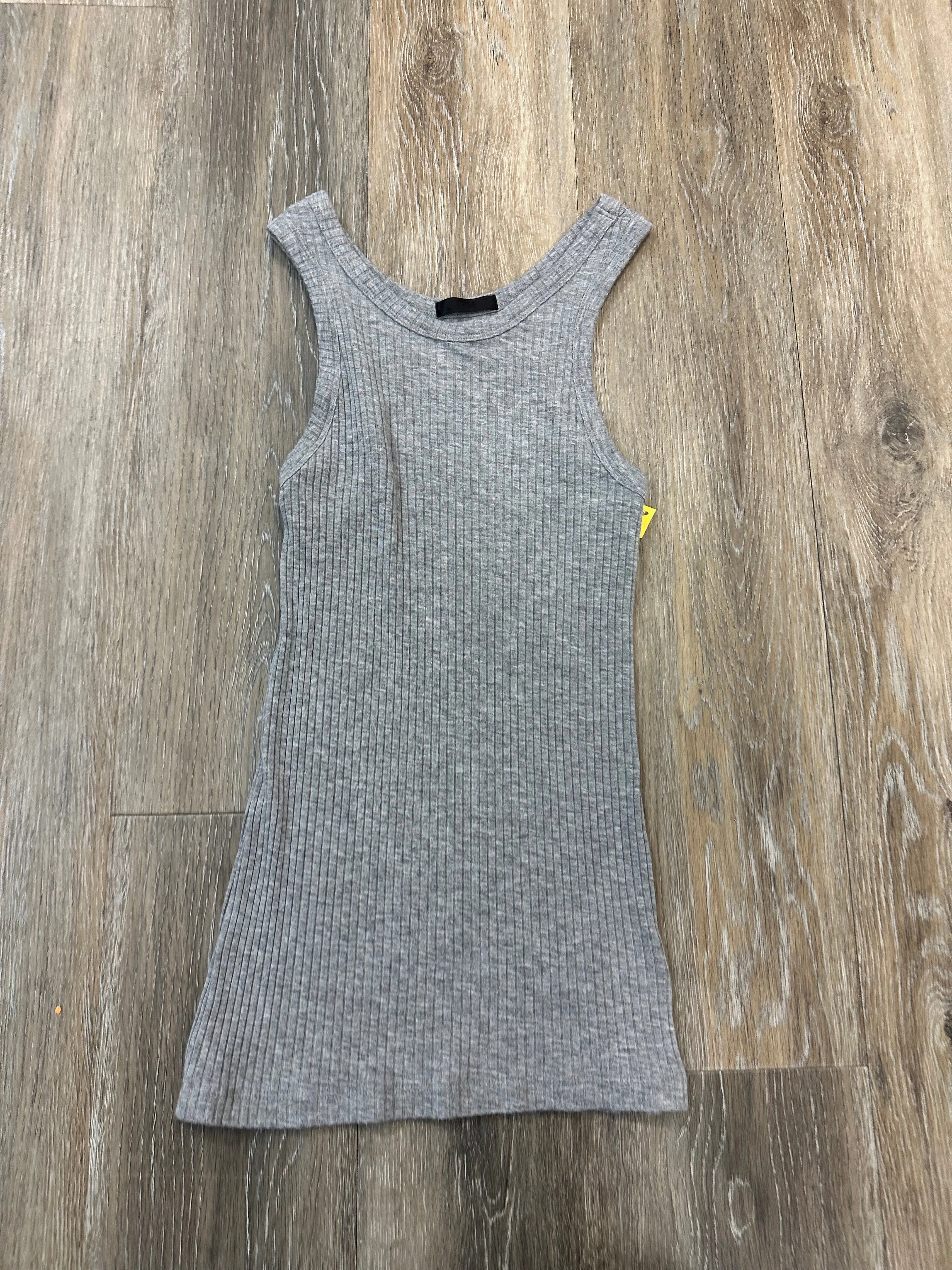 Low Profile Collar Tank Top By Atm In Grey, Size: S