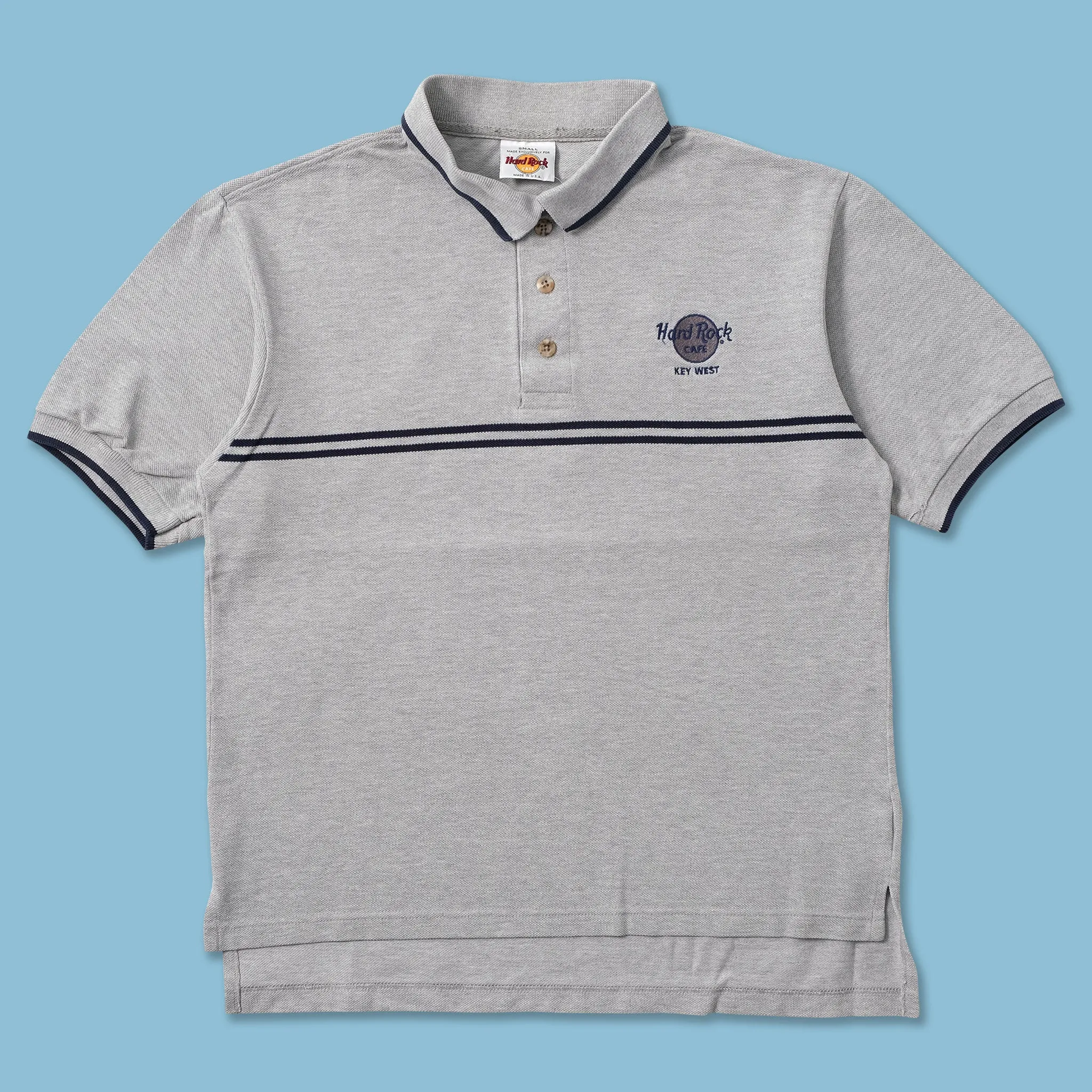 Sporty Look EcoFriendly Material Vintage Hard Rock Cafe Key West Polo Small