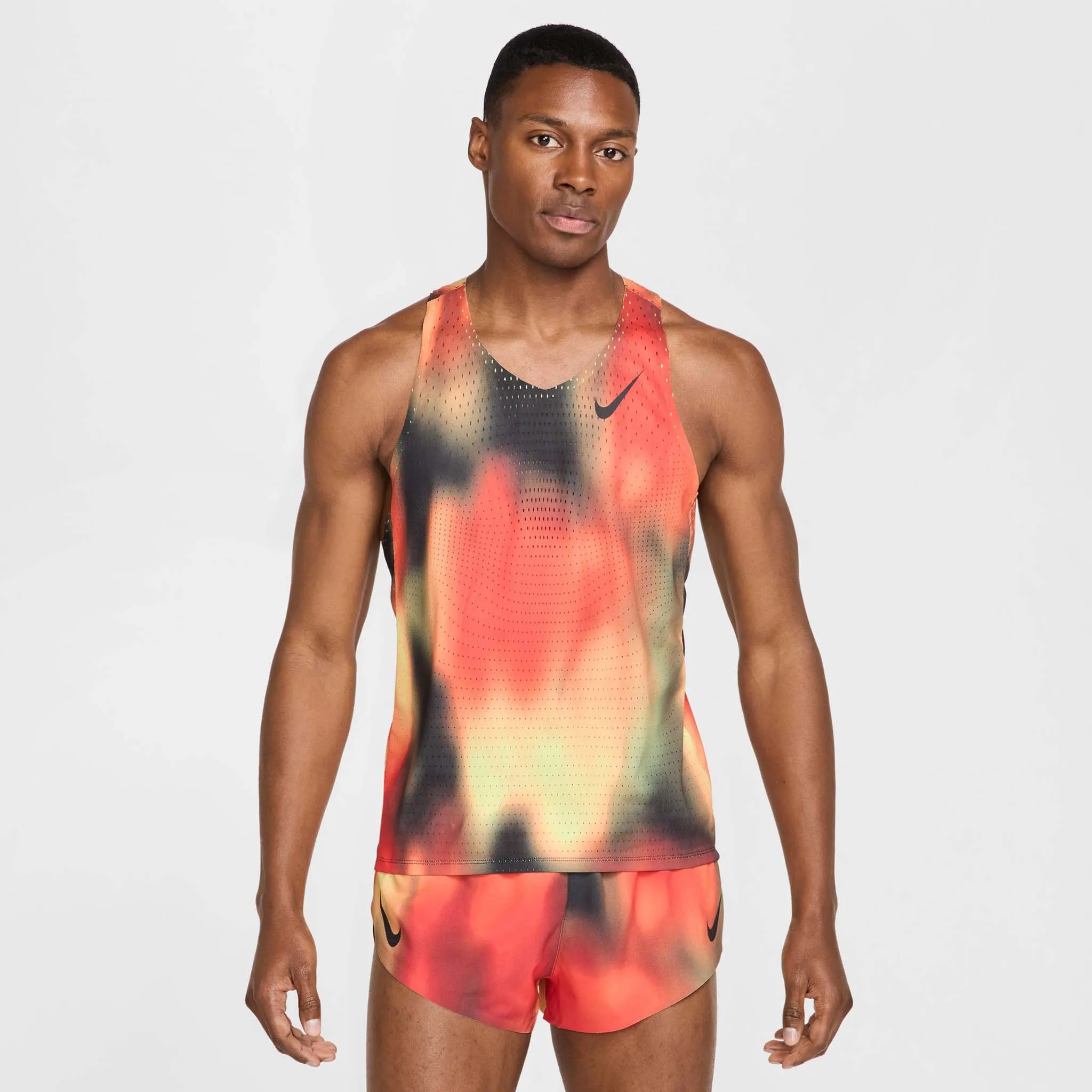noise - generating large scale projects Nike | Men's Dri-FIT AeroSwift Elite Entry Singlet - Light Lemon Twist
