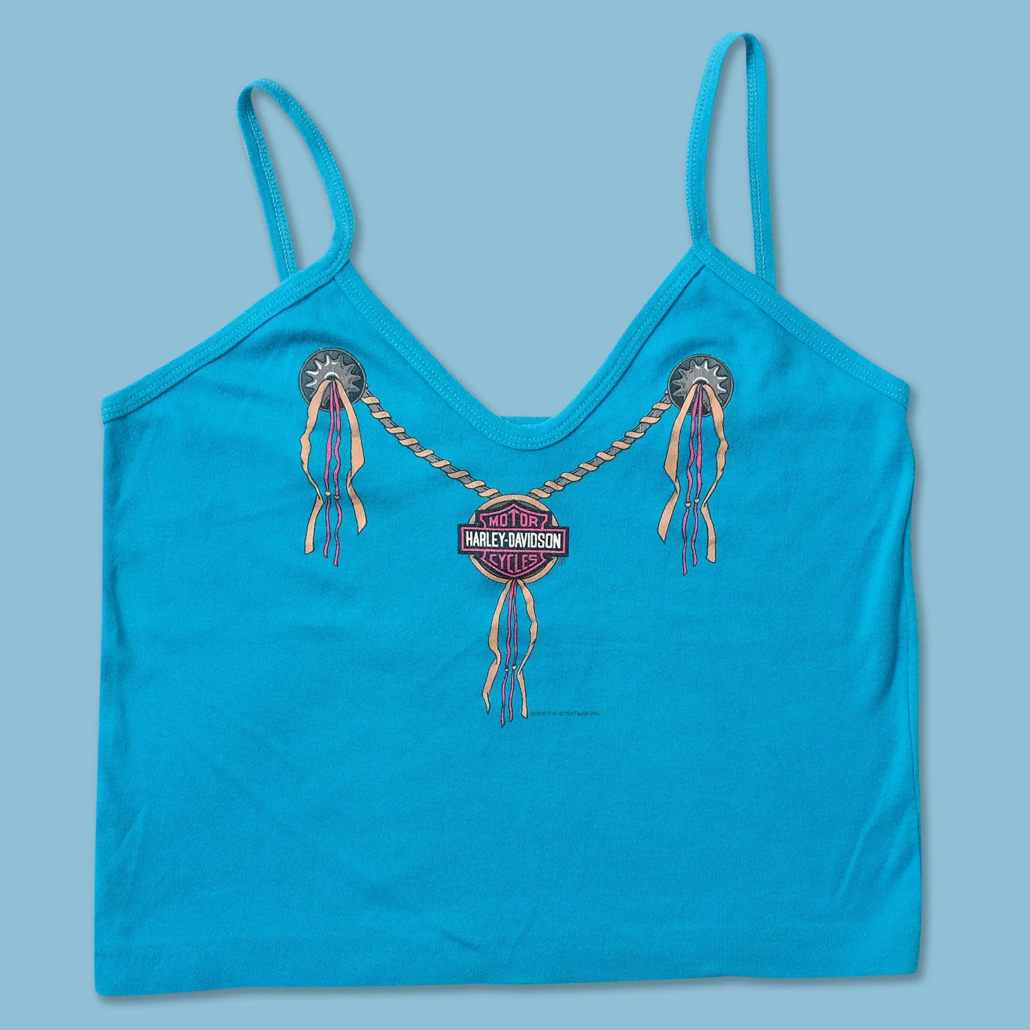 Women's Y2K Harley Davidson Top Medium Trendy Wearable