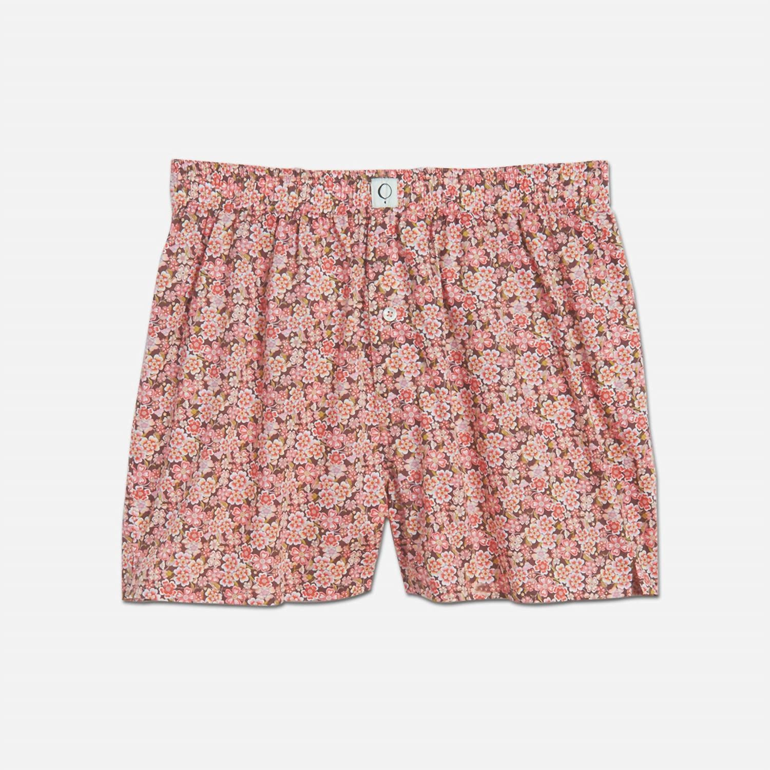 No Roll Hemline All Day Comfort Women's Ravi Liberty Print Boxer In Anoki Rose