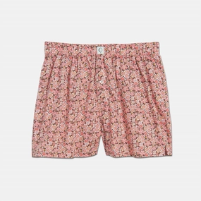 Flexible Elastic Seams FourWay Stretch Women's Ravi Liberty Print Boxer In Anoki Rose