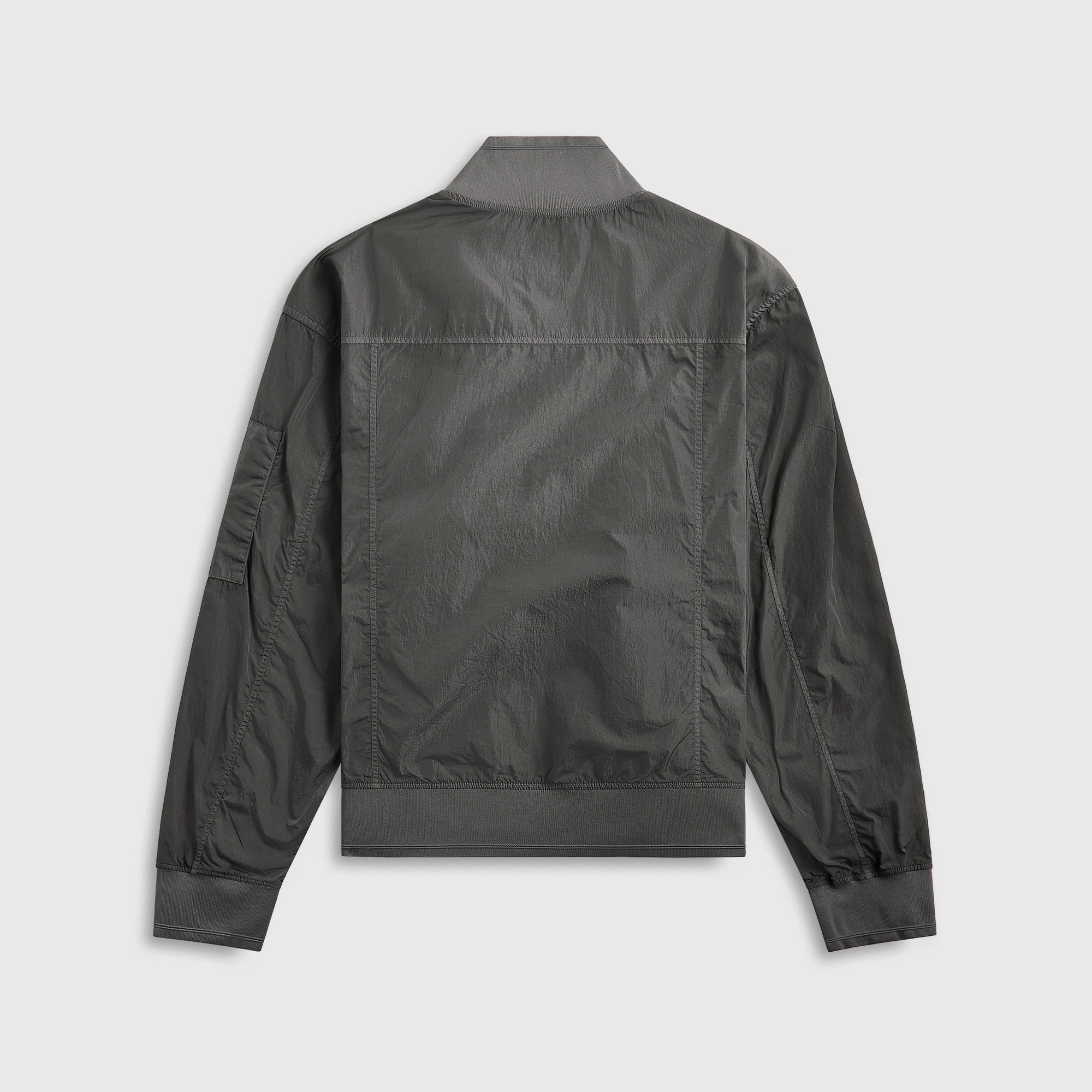 C.P. Company Chrome-R Full Button Jacket - Smoked Pearl Secure Chest Pocket Elegant Evening
