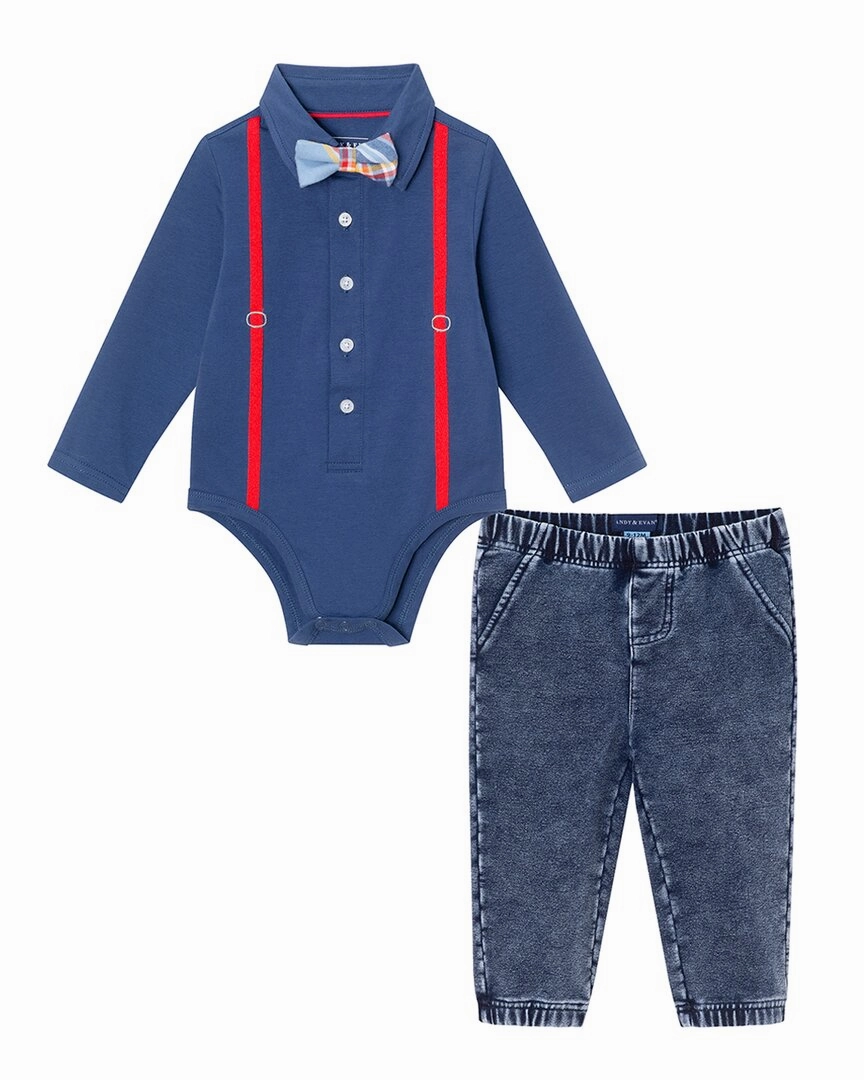 Performance Fit Andy & Evan Suspender Shirtzie & Terry Pant Set